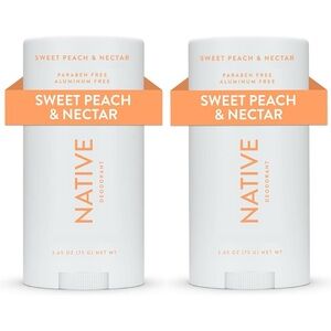 Sealed - 2 NATIVE deodorant in Sweet Peach & Nectar